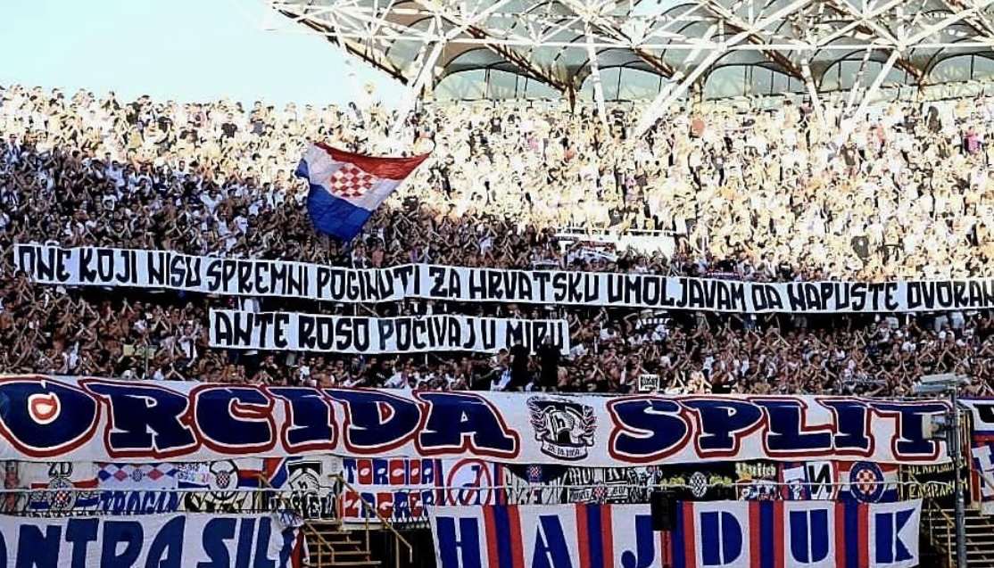POLJUD JEDINSTVEN: Navijači Hajduka i Dinama odali počast generalu Anti Rosi