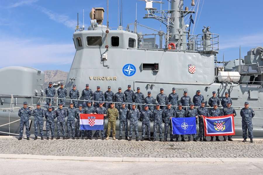 Dvanaesti HRVCON ispraćen u NATO operaciju “Sea Guardian” / Foto: HRM