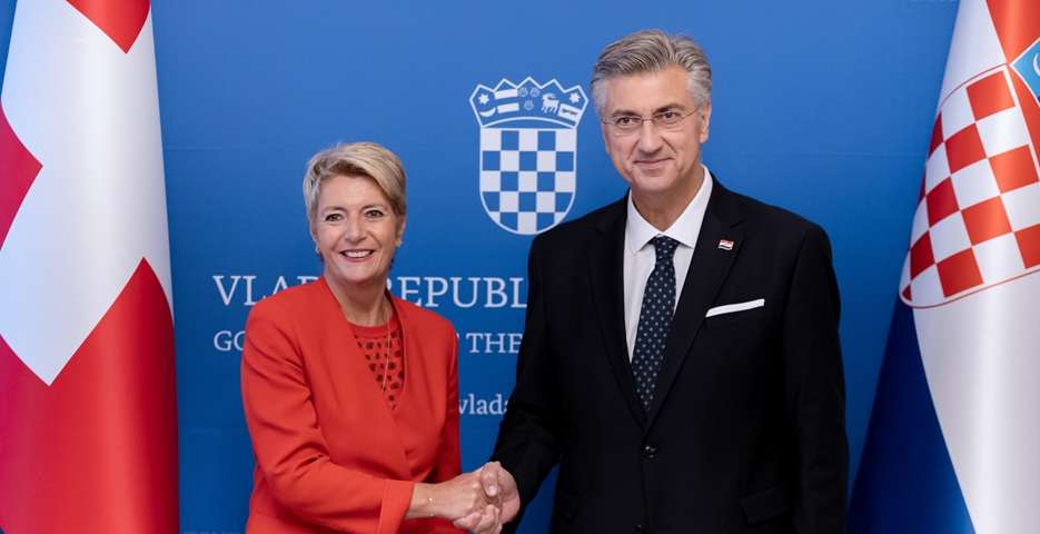Andrej Plenković i Karin Keller-Sutter / Foto: Vlada RH