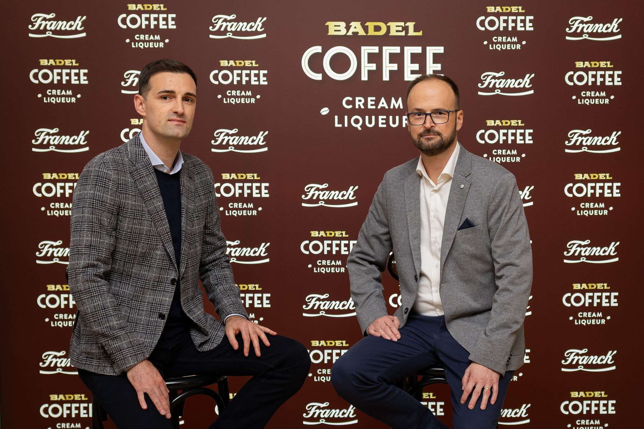 BADEL COFFEE KREM LIKER: U mjesecu u kojem obilježavamo Svjetski dan kave Badel predstavio novi premium liker Lovro Vučković i Zvonimir Seki/ Foto: Promo