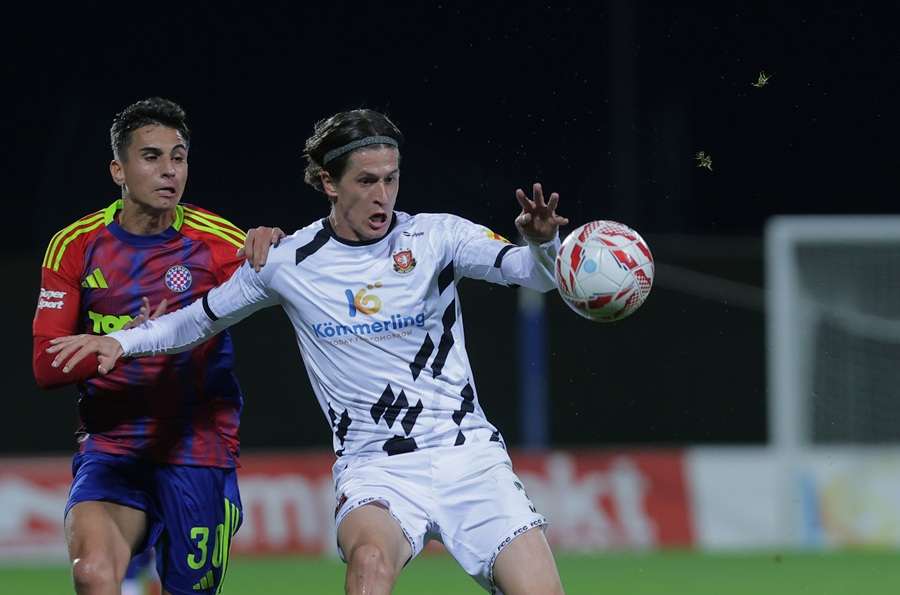 HAJDUK PROTUTNJAO GORICOM: Tri gola, tri boda, tron je opet bijeli! Detalj s utakmice Hajduk-Gorica / Foto: Hina