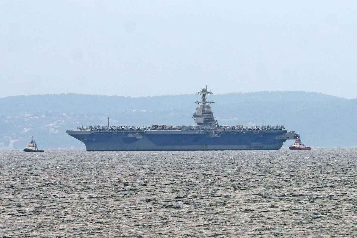- Nosač zrakoplova 6. flote Ratne mornarice Sjedinjenih Američkih Država USS Gerald R. Ford/ Foto: Hina