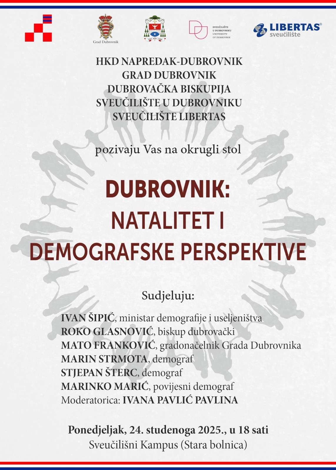 OKRUGLI STOL "DUBROVNIK: NATALITET I DEMOGRAFSKE PERSPEKTIVE": U fokusu demografski izazovi Dubrovnika, pad nataliteta, iseljavanje mladih
