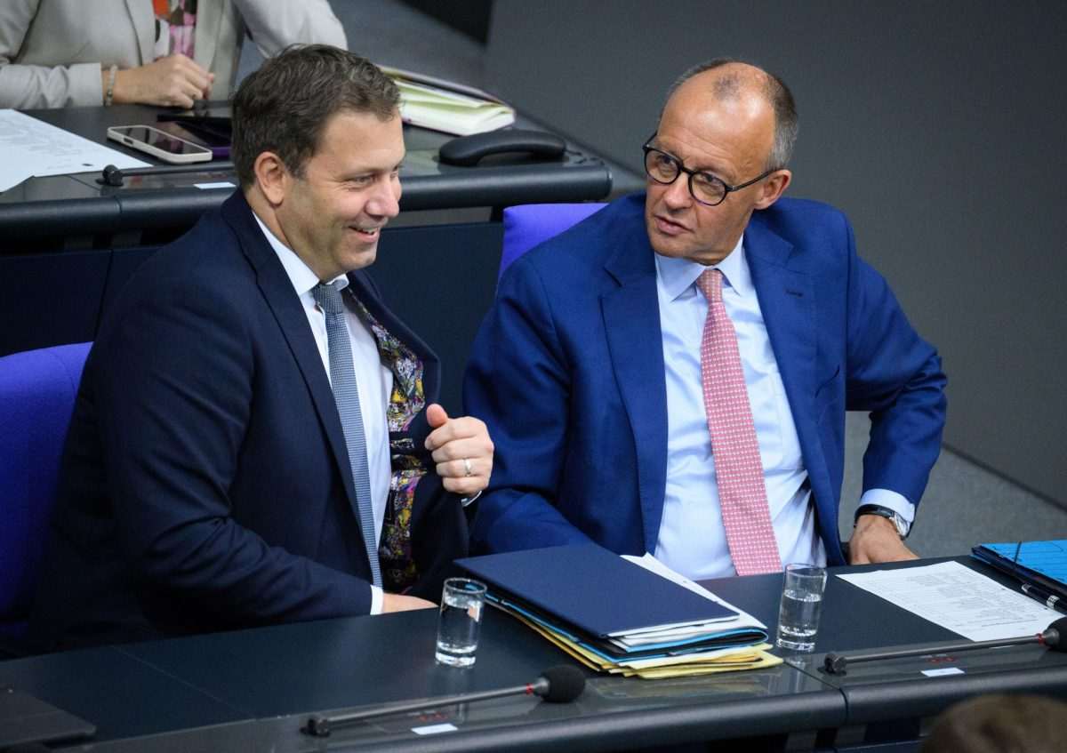 Lars Klingbeil i Friedrich Merz/ Foto: Bernd von Jutrczenka/dpa