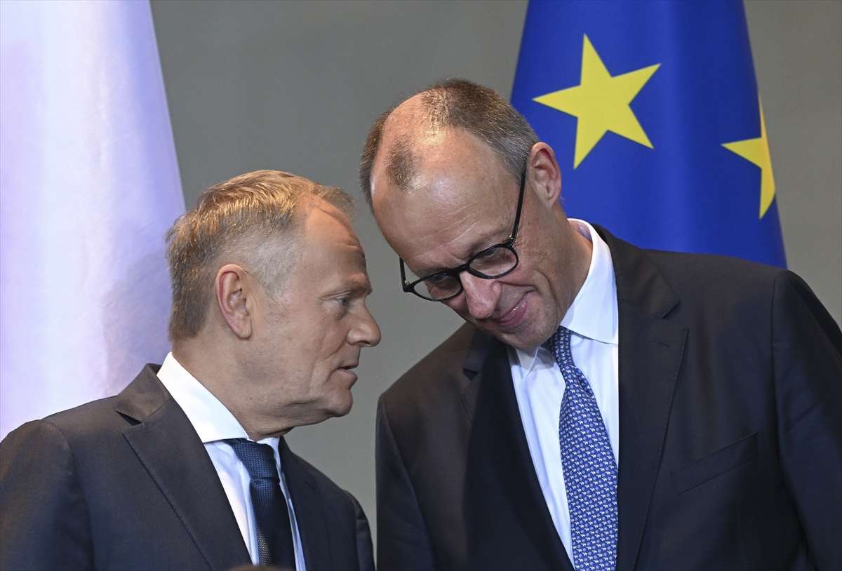 Friedrich Merz s poljskim premijerom Donaldom Tuskom/ Foto: Anadolu