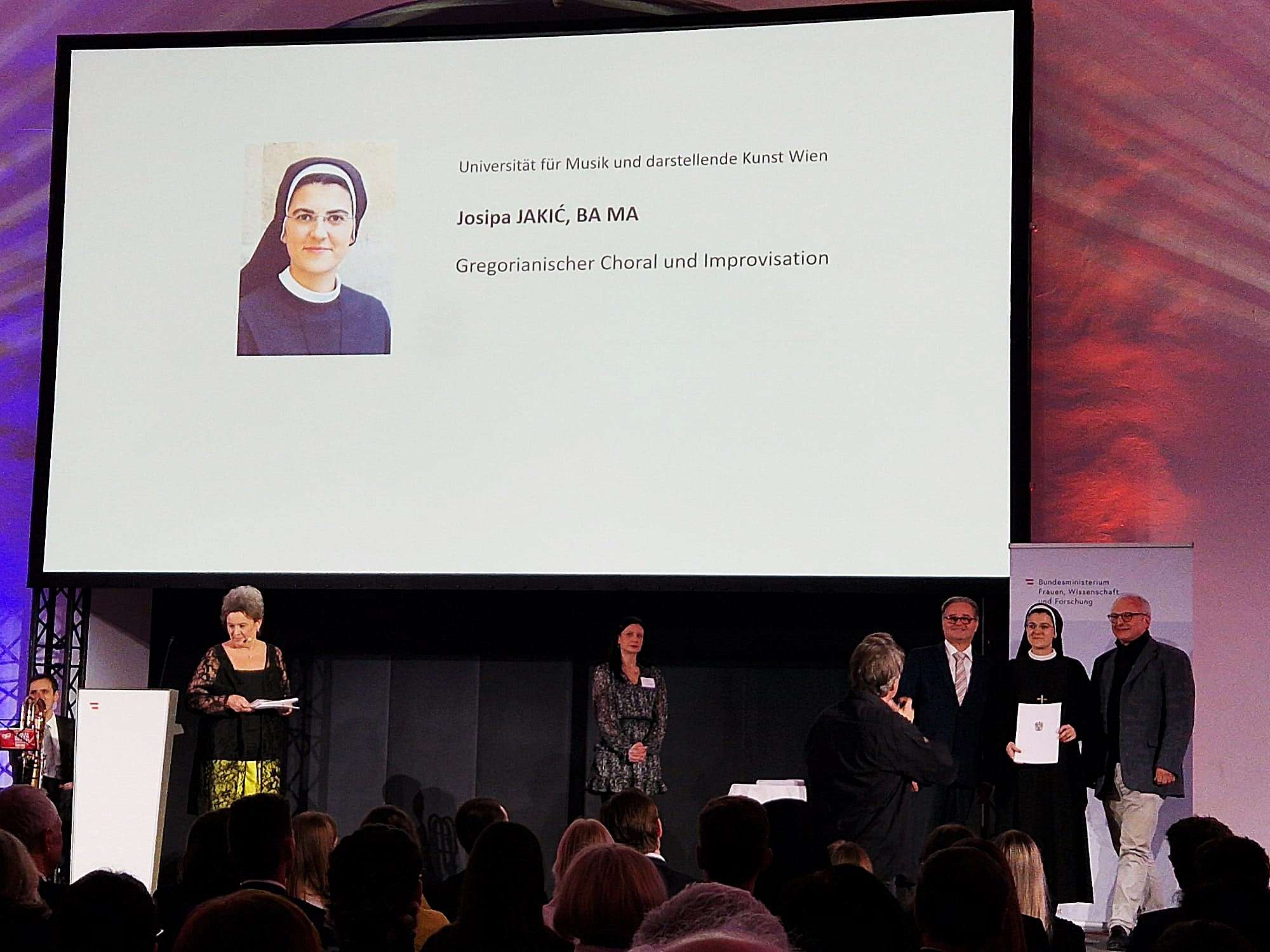 Dobitnica austrijske državne nagrade/ Foto: Privatna arhiva (Josipa Pavla Jakić)