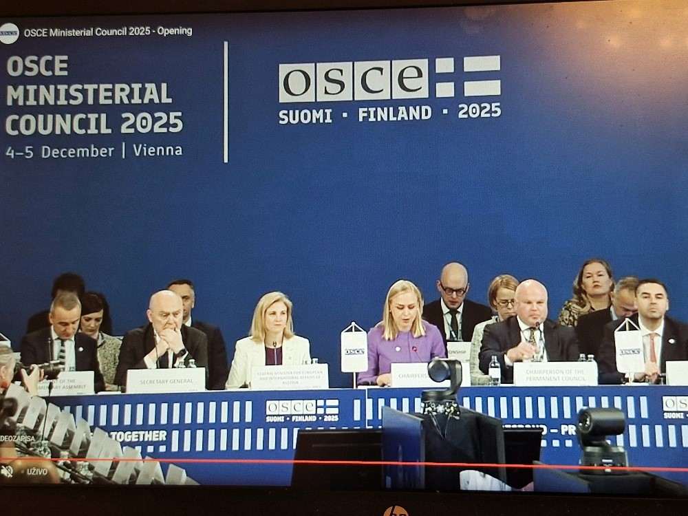 FRANO MATUŠIĆ U BEČU: Prema očekivanju glavna tema bila je ruska agresija na Ukrajinu. Hrvatska joj pomaže svojim iskustvima Otvorenje Ministarskog vijeća OESS-a u Beču / Foto: Fenix (Snježana Herek)