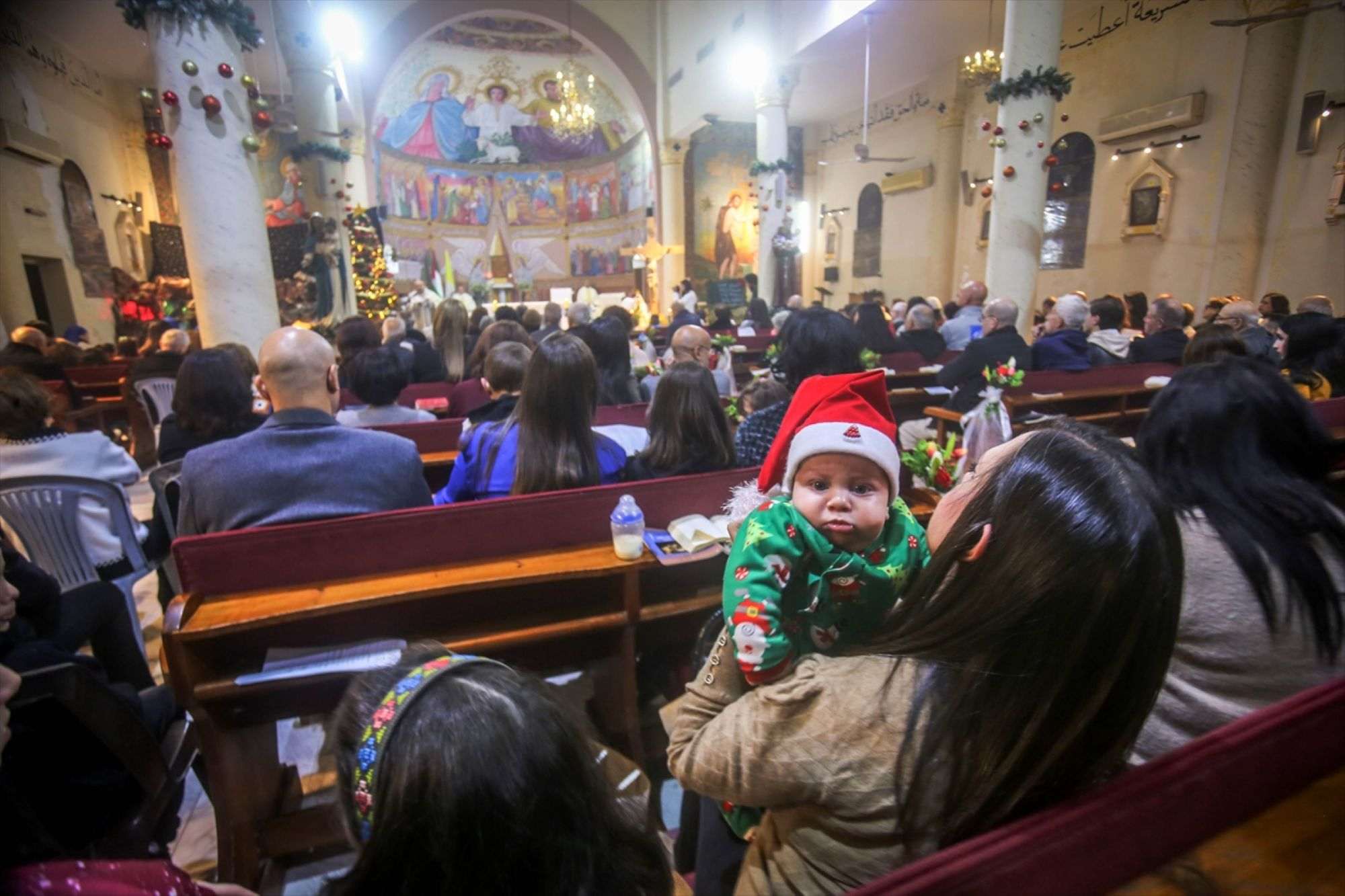 NAKON DVIJE GODINE RATA: Kršćani u Gazi proslavili Božić u Crkvi Svete obitelji