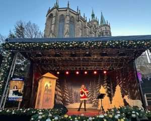 OČARAVAJUĆI ERFURT: Oko 200 drvenih kućica nude raznoliku ponudu, od tirinških kobasica do erfurtskog božićnog peciva