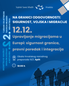 “Na granici odgovornosti: sigurnost, vojska i migracije” / Foto: Plakat