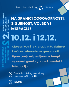 “Na granici odgovornosti: sigurnost, vojska i migracije” / Foto: Plakat