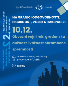 “Na granici odgovornosti: sigurnost, vojska i migracije” / Foto: Plakat