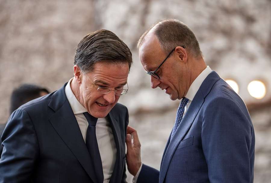 Mark Rutte i Friedrich Merz