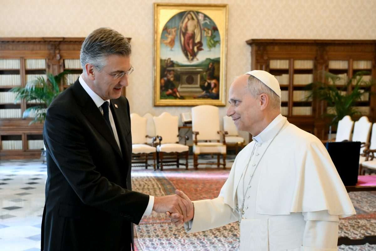 Papa Lav XIV. u petak je primio premijera Andreja Plenkovića/ Foto: Hina