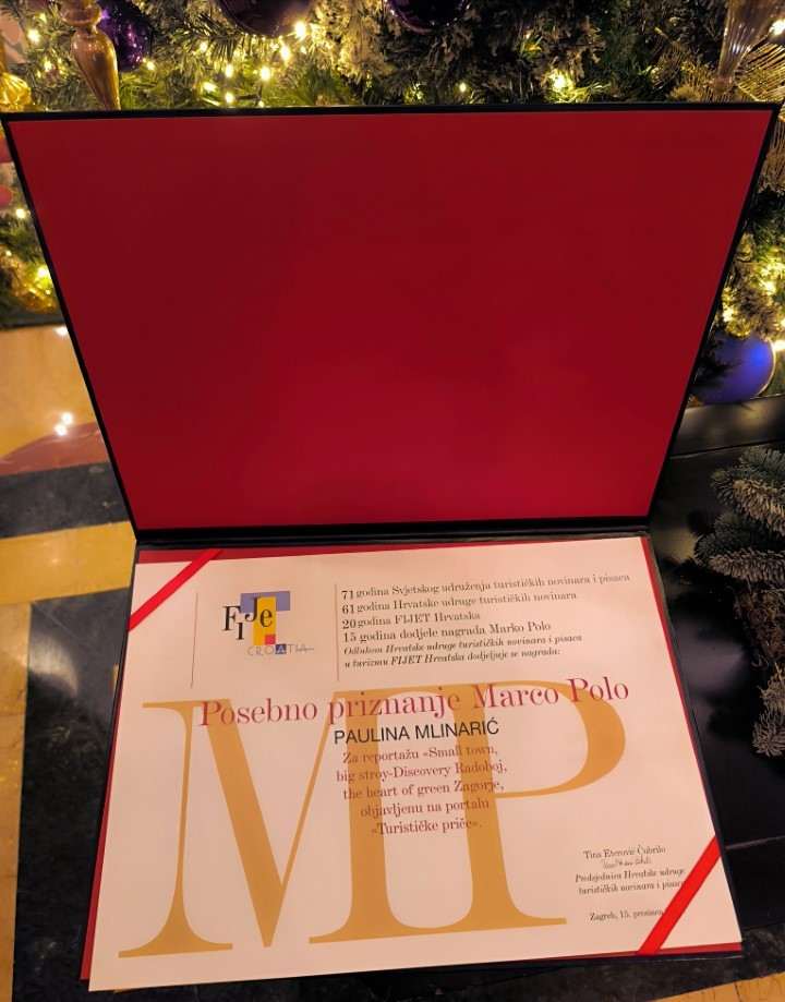 HRVATSKA: Paulina Mlinarić nagrađena priznanjem Marko Polo za reportažu o Radoboju HRVATSKA: Paulina Mlinarić nagrađena priznanjem Marko Polo za reportažu o Radoboju