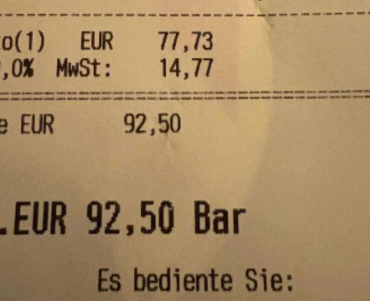 RAČUN IZ KAFIĆA U KÖLNU IZAZVAO RASPRAVU: Dvojica muškaraca koji su odnedavno u Njemačkoj se nisu mogla dogovoriti oko napojnice