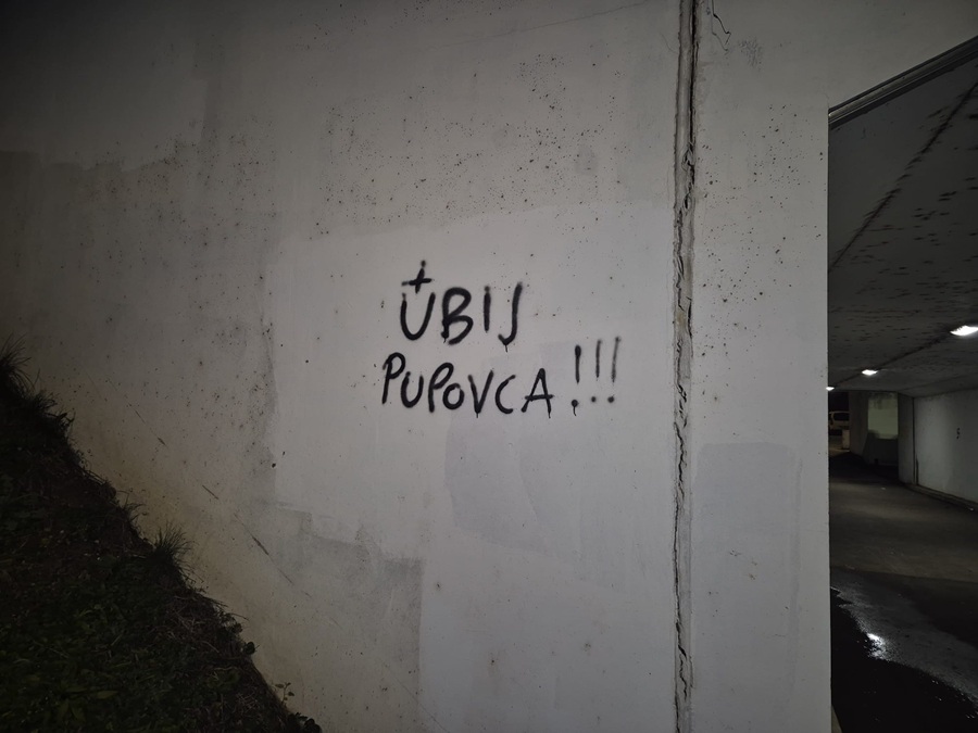 U Zagrebu grafiti ''Ubij Pupovca''