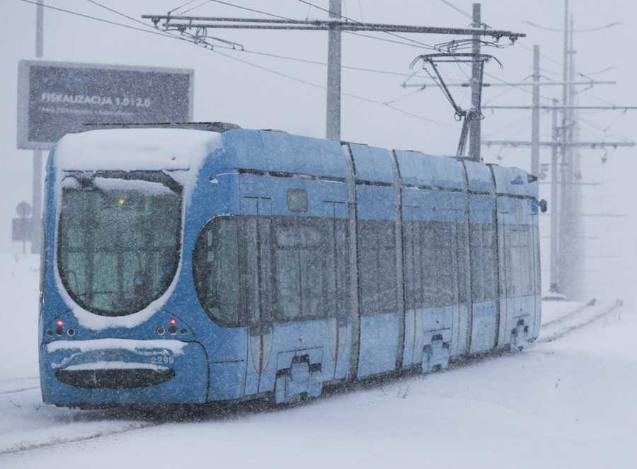 Snijeg u Zagrebu / Foto: Hina