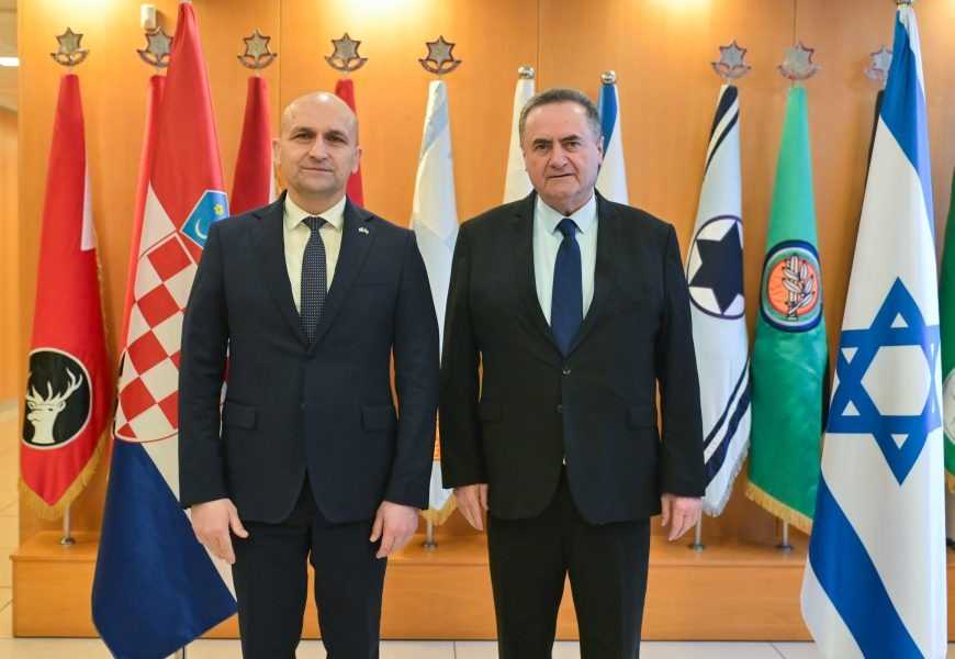 Ivan Anušić, Israel Katz / Foto: MORH