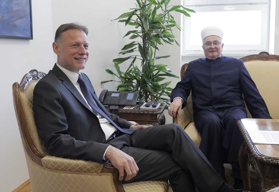 Gordan Jandroković, Aziz ef. Hasanović / Foto: Hina