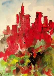 SPECIFIČNI NEW YORK: Motiv Velike Jabuke u ciklusu Krešimira Ivića Slika Krešimira Ivića/ Foto: M. Pelikan