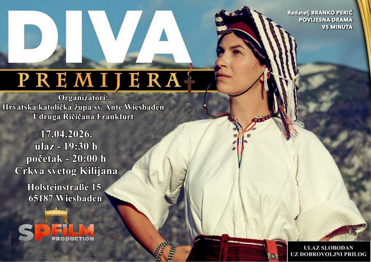 POZNAT JE DATUM: Premijera povijesne drame “Diva” u Wiesbadenu