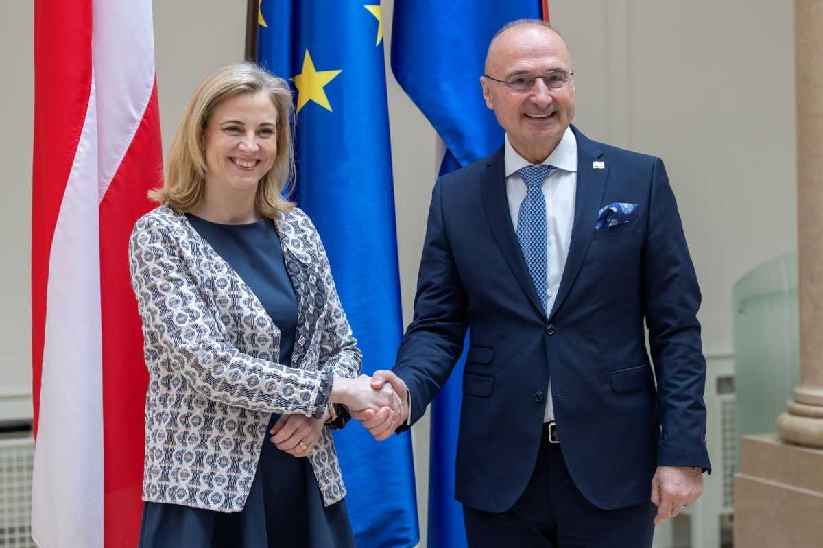 Susreli se Grlić Radman i Meinl-Reisinger / Foto: Hina